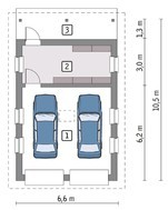 Красивый гараж на 2 авто