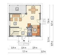 Красивый дом со ставнями