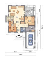 Особняк на 4 спальни с крышей сложной формы