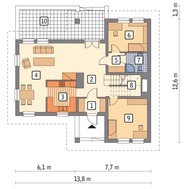 Красивый дом с гаражом на 2 машины