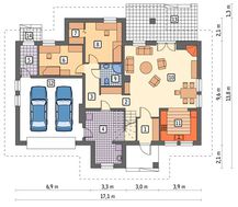 Большой дом с гаражом на 2 авто