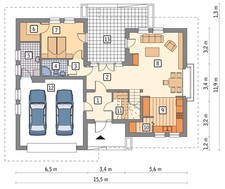 Красивая усадьба на 2 этажа