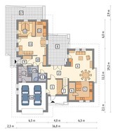 Большой дом интересной планировки