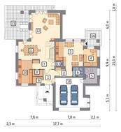 Современный дом с гаражом на 2 авто