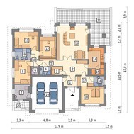 Оригинальный одноэтажный коттедж