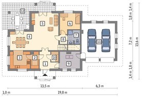 Изящная усадьба с гаражом на 2 авто