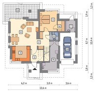 Изящный двухэтажный дом на 4 спальни