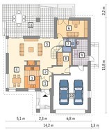 Стильное жилое строение на 6 спален