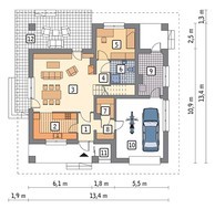 Представительный жилой дом с террасой