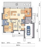 Красивый дом в бело-серых тонах