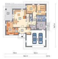 Колоритный жилой дом с мансардой