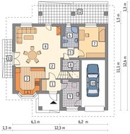 Стильный красочный дом