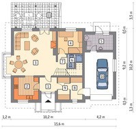 Роскошный дом на два этажа