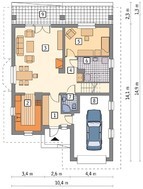 Чудесный дом с колоннами