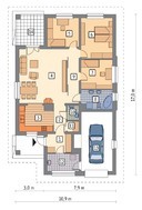 Одноэтажный дом с двумя верандами