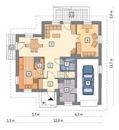 Двухэтажный особняк с камином