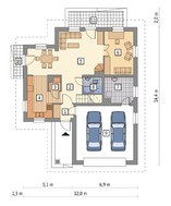 Компактный дом на 6 спален