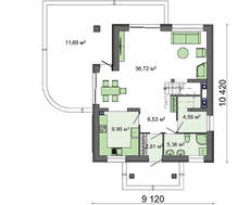 Проект классического коттеджа