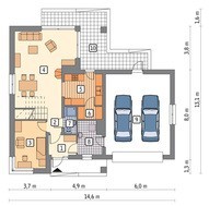 Светлое строение изящных форм