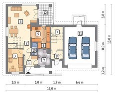 Жилой дом с красивым декором