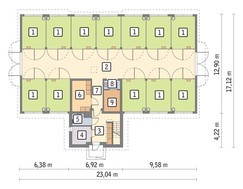 Конюшня с комнатой для обслуживающего персонала