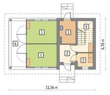 Небольшая конюшня с жилым помещением на втором этаже