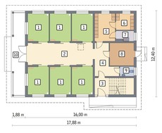 Двухэтажная конюшня на 6 особей