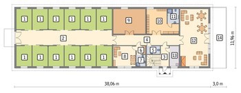 Большая конюшня с жилыми апартаментами