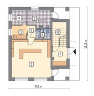 Двухэтажное здание универсального назначения