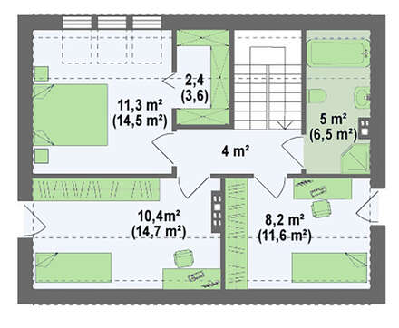 Стильный проект современного коттеджа