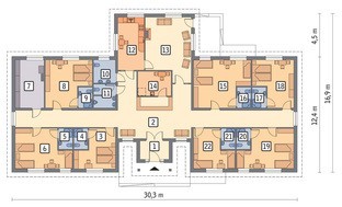 Жилые апартаменты для пансионата