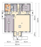 Торговый комплекс с жилым помещением