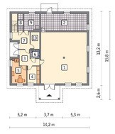 Торговый комплекс с жилым помещением на втором этаже