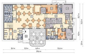 Предприятие общественного питания с жилыми апартаментами
