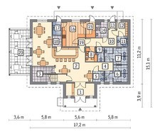 Торговый комплекс с верандой и жилыми апартаментами