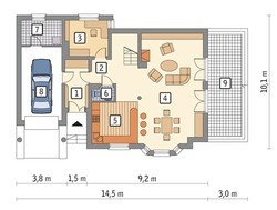 Праздничный дом интересной планировки