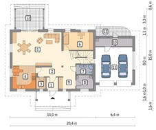 Красиво декорированный жилой дом
