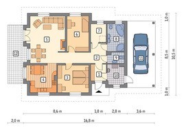 Жилой дом с навесом для авто