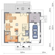 Привлекательный дом с большой гостиной