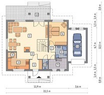 Привлекательный дом в серо-коричневых тонах