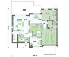 Проект шикарного современного особняка