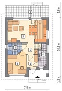 Интересный дом на 4 спальни