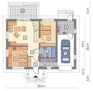 Аккуратный дом с гаражом