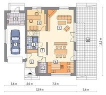 Стильный дом с гаражом