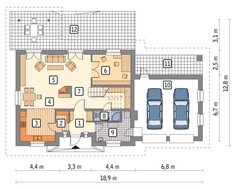 Солидный дом с мансардой