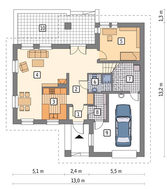 Миловидный дом с гаражом