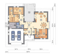 Привлекательный двухэтажный жилой дом