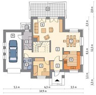 Двухэтажный привлекательный жилой дом