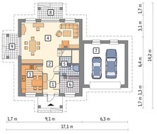 Красивый дом с гаражом
