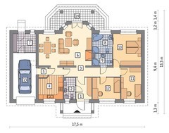 Стильный дом с эркером